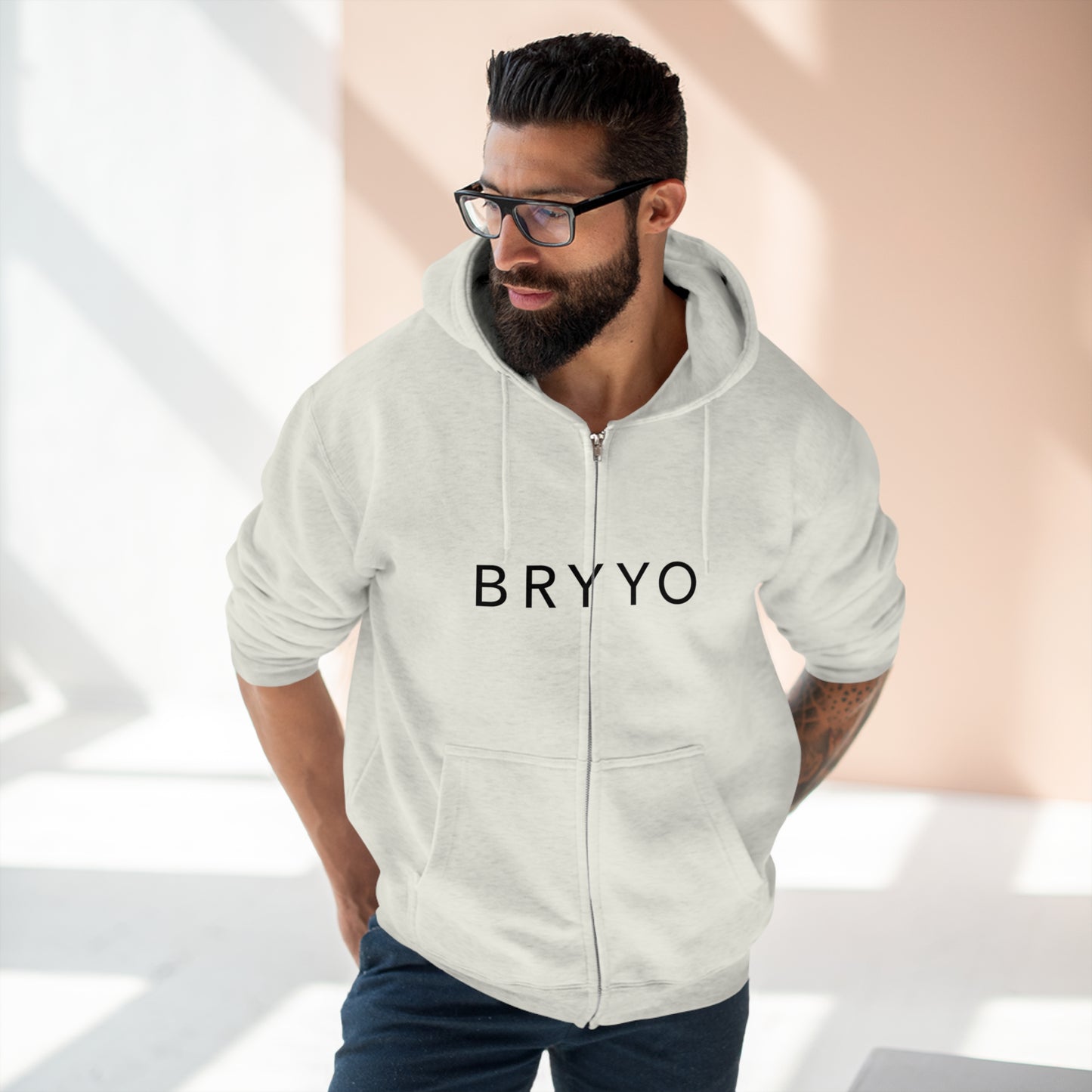 Bryyo Logo - Oatmeal Hoodie