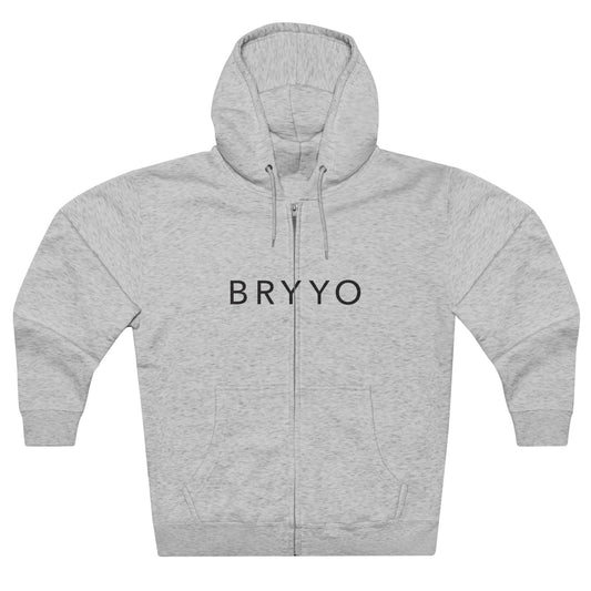 Bryyo Logo - Heather Grey Hoodie